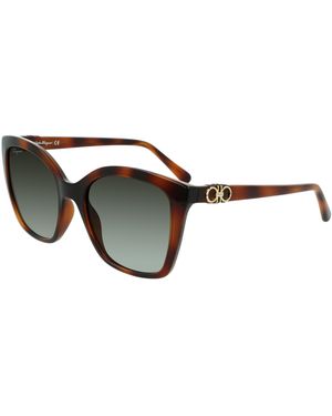 Ferragamo Sf1026S 214 Sunglasses Injected Squared Normal Photochromatic - Black