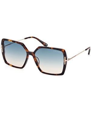 Tom Ford Ft1039 Joanna 52P Sunglasses Acetate Butterfly Normal - Black