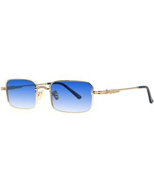 Xlab Kapiti Sunglasses Metallo Azzurro Squadrata Polarizzata - Blue