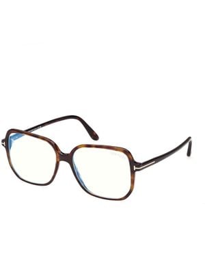 Tom Ford Ft5578-B 56 Optical Frames Acetate Geometric Normal - Black