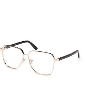 Guess Gu50125 005 Optical Frames Metal Squared Normal - Black