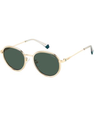 Polaroid Pld 4173/G/S/X Pef/Uc Sunglasses Metal Round Polarized - Green