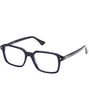Web We5463 092 Optical Frames Acetate Squared Normal - Black