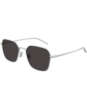 Bottega Veneta Bv1422Sa 002 Sunglasses Titanium Round - Black