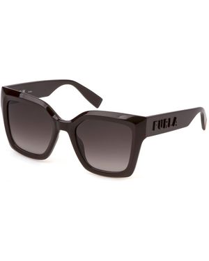 Furla Sfu810V 06Yw Sunglasses Injected Butterfly Normal Nuanced - Black