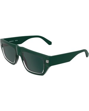 Calvin Klein Ckj25619S 300 Sunglasses Bio-Inject Petrolium Squared Normal - Green