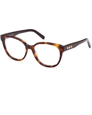 Swarovski Sk5431 052 Optical Frames Outlet Acetate Round Normal - Black