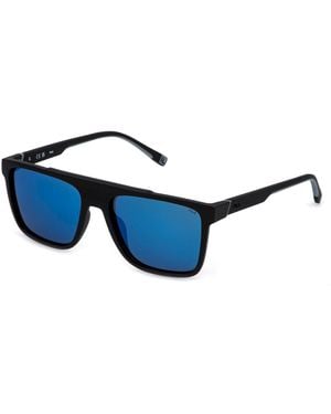 Fila Sfid20 U28P Sunglasses Injected Smoke Squared Polarized Mirrored - Black