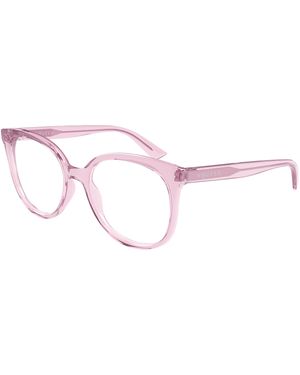 McQueen Am0540O 005 Optical Frames Acetate Transparent Cat Eye - Black