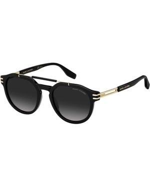 Marc Jacobs Marc 675/S 807/9O Sunglasses Plastic Round Shaded - Black