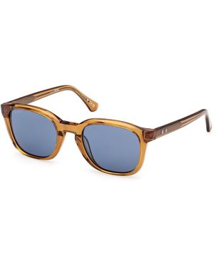 Web We0390 39V Sunglasses Acetate Round Normal - Blue