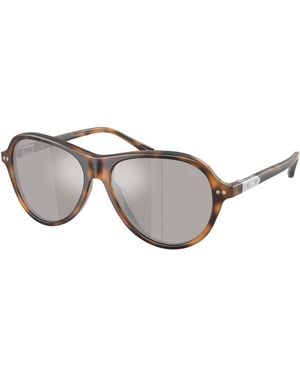 Ralph Lauren Rl8247U 60896G Sunglasses Acetate Pilot Mirror - Black