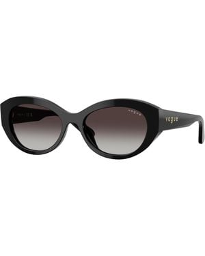 Vogue Eyewear Vo5659Su W44/8G Sunglasses Acetate Geometric Normal Nuanced - Black