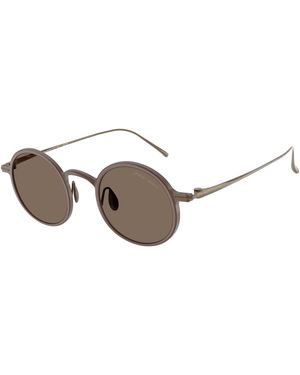Giorgio Armani Ar6173T 340773 Sunglasses Titanium Pantos Normal - Black
