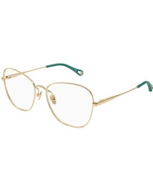 Chloé Ch0344O 003 Optical Frames Metal Transparent Cat Eye - Black