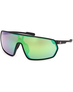 adidas Originals Sp0088 02Q Sunglasses Injected Mask Normal - Green