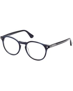 Web We5387 092 Optical Frames Acetate Round Normal - Black