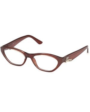 Guess Gu50389 50 Optical Frames Injected Cat Eye Normal - Black