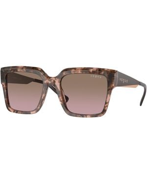 Vogue Eyewear Vo5553S 314514 Sunglasses Acetate Squared Normal Shaded - Black
