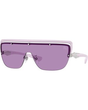 Burberry Be3175 100569 Sunglasses Metal Squared Normal - Purple