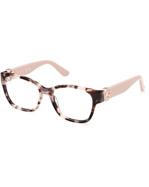 Guess Gu50120 055 Optical Frames Acetate Squared Normal - Black