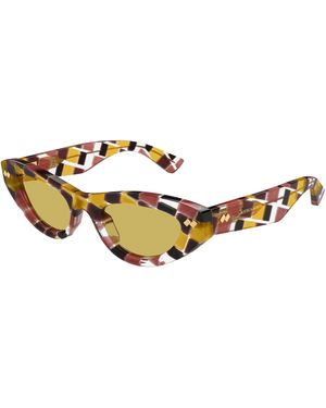 Bottega Veneta Bv1350S 003 Sunglasses Acetate Cat Eye - Black
