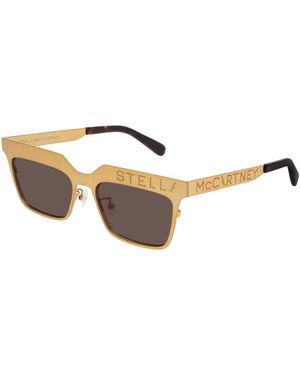 Stella McCartney Sc0237S 001 Outlet Sunglasses Metal Squared Normal - Black