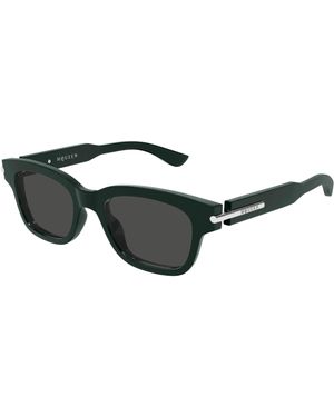 McQueen Am0497S 004 Sunglasses Acetate Squared - Black