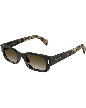 McQueen Am0549S 002 Sunglasses Acetate Round - Black