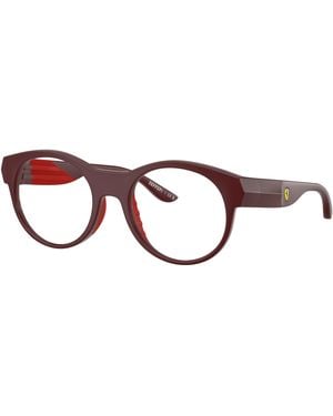 FERRARI SCUDERIA Fz8031U 530 Optical Frames Injected Transparent Geometric Normal - Black