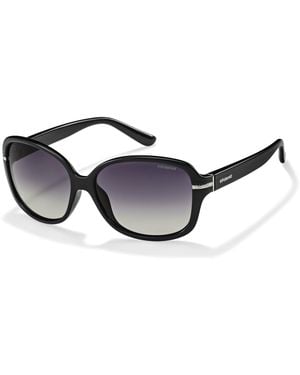 Polaroid P8419 Kih/Ix Sunglasses Plastic Squared Polarized - Black