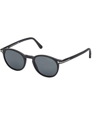 Tom Ford Ft0539 Andrea-02 02V Sunglasses Acetate Round Polarized - Black
