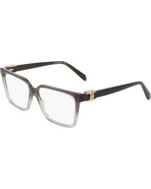 Ferragamo Sf3059 025 Optical Frames Acetate Squared Normal - Black