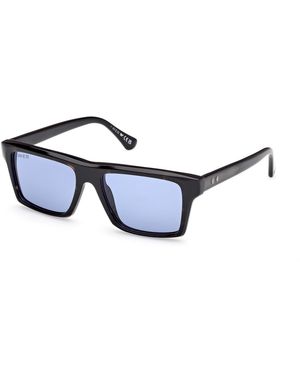 Web We0383 56V Sunglasses Acetate Squared Normal - Black