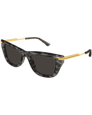 Bottega Veneta Bv1369S 003 Sunglasses Acetate Squared - Black