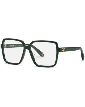 Roberto Cavalli Vrc050M 0D80 Optical Frames Acetate Squared - Black