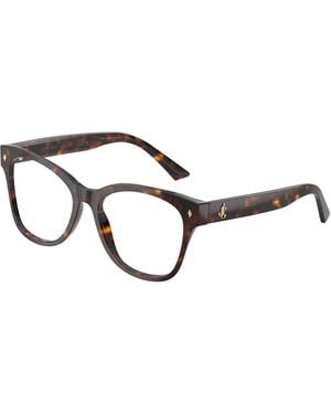 Jimmy Choo Jc3056 5002 Optical Frames Acetate Transparent Squared Normal - Black