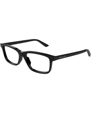 Bottega Veneta Bv1314O 001 Optical Frames Acetate Transparent Squared - Black