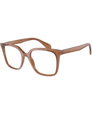 Giorgio Armani Ar7217 5932 Optical Frames Acetate Transparent Squared Normal - Black