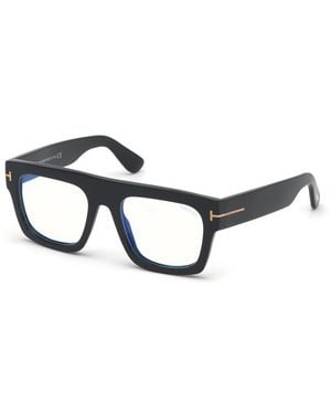Tom Ford Ft5634-B 001 Optical Frames Acetate Geometric Normal - Black