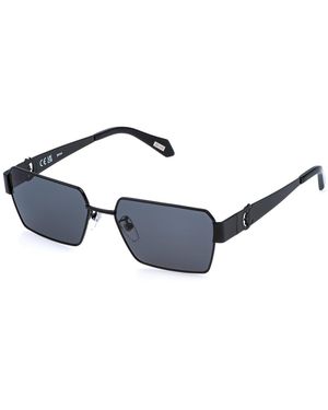 Just Cavalli Sjc153 530 Sunglasses Metal Smoke Squared Normal - Black