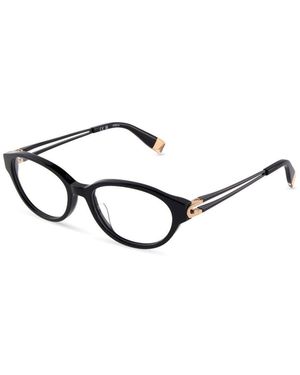 Furla Vfub31 0700 Optical Frames Acetate Round - Black