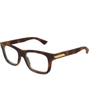 Bottega Veneta Bv1412O 009 Optical Frames Acetate Transparent Squared - Black