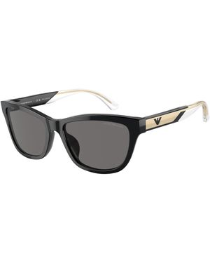 Emporio Armani Ea4227U 501787 Sunglasses Acetate Cat Eye Polarized - Black