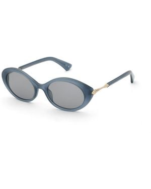 Nina Ricci Snr481 0W47 Sunglasses Acetate Smoke Geometric Normal - Black