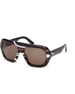PUCCI Ep0252 99E Sunglasses Acetate Geometric Normal - Black