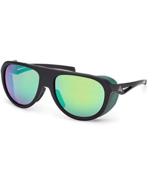 adidas Originals Sp0110 02Q Sunglasses Injected Pilot Normal - Green
