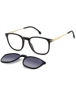 Carrera Ca 332/Cs 807/Wj Sunglasses Acetate Squared Polarized Clip-On - Black