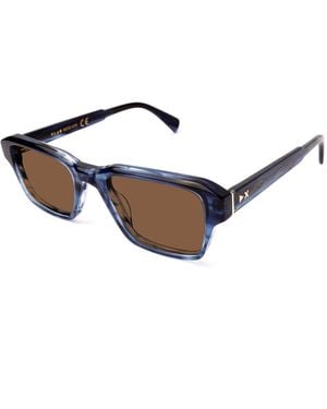 Xlab Ios Sunglasses Acetate G15 Squared Polarized - Blue