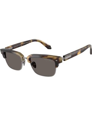 Giorgio Armani Ar8243 6301B1 Sunglasses Acetate Squared Normal - Black